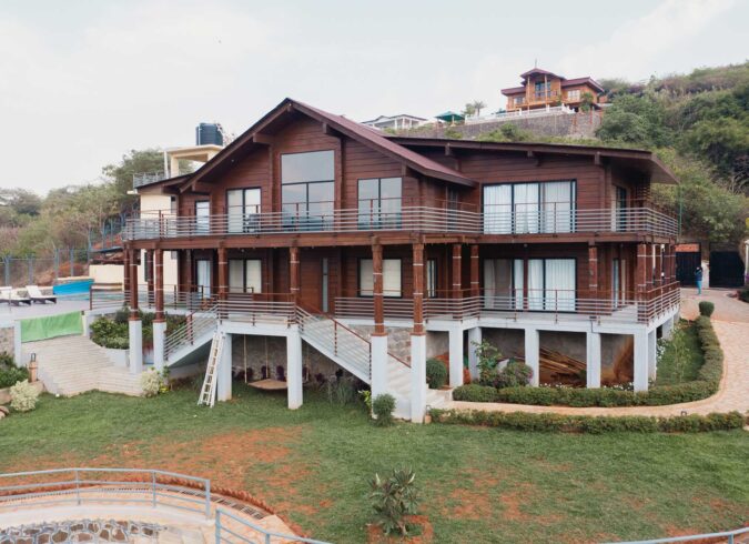 4 BHK Concrete Villa - Swiss Chalet Villa